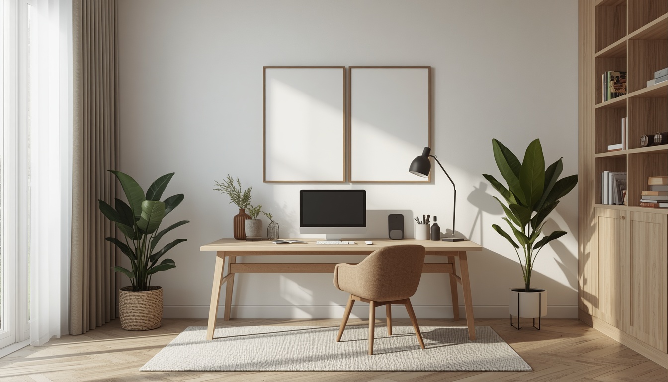 Cleanshine cozy home workspace for energy planning